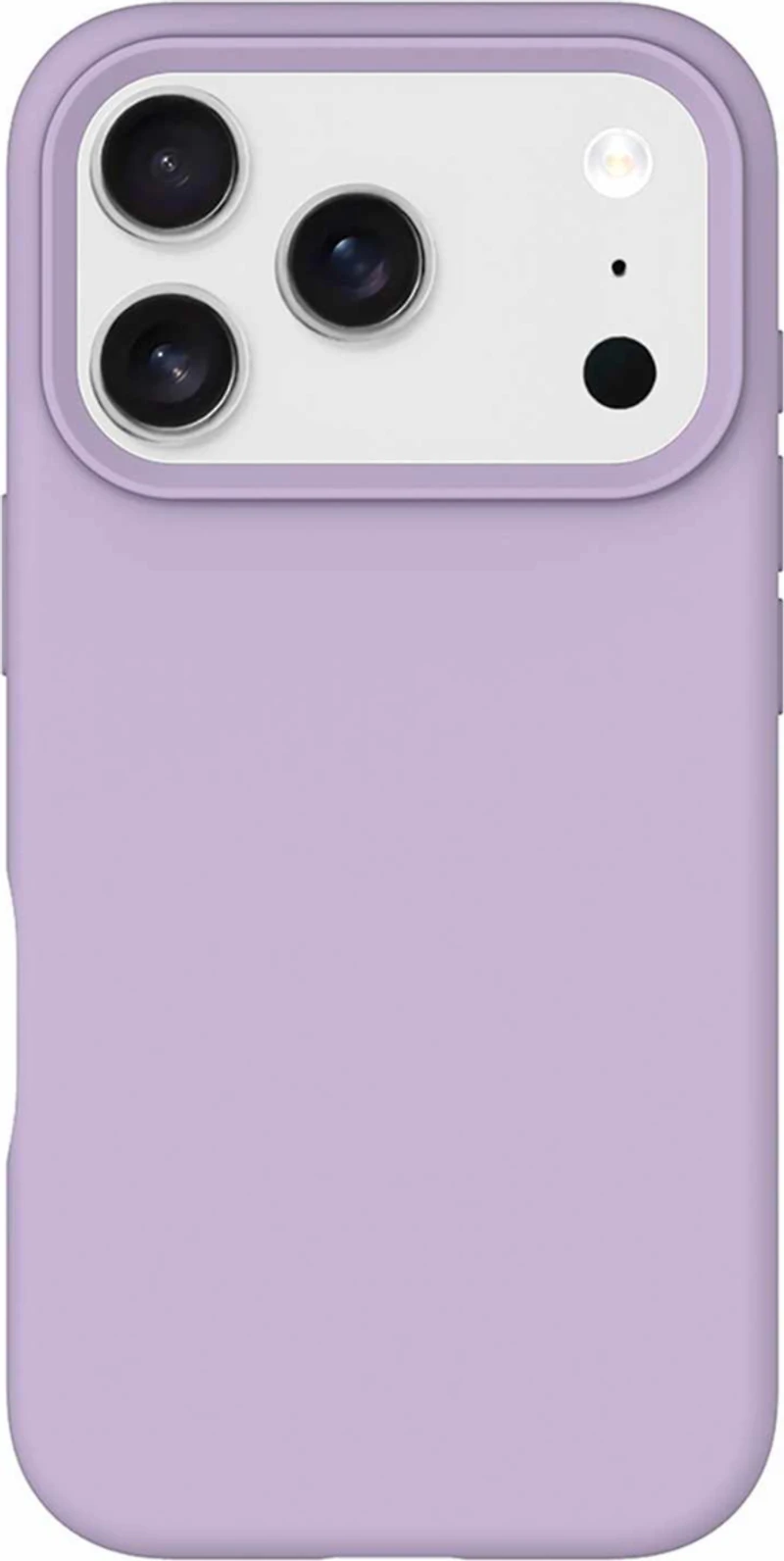 Blu Element - Coque MagSafe en silicone couleur lavande pour iPhone 17 Pro Max