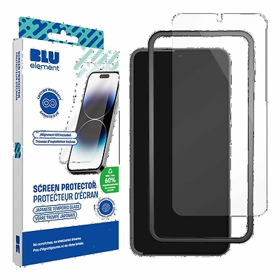 Blu Element - Tempered Glass Screen Protector with Installation Kit from Recycled Materials for Samsung Galaxy S25 FE