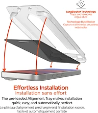 iPhone Air HyperGear 4-way Privacy Glass Screen Protector w/Installation Applicator Tray
