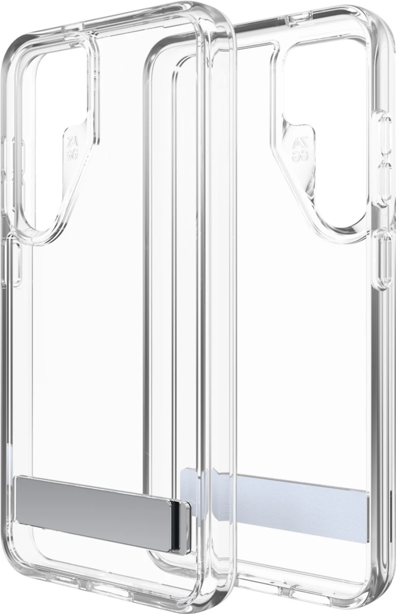 Zagg - Crystal Palace Case With Kick Stand For Samsung Galaxy S24 - Clear