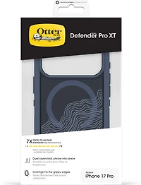 OtterBox - Defender XT Pro Clear MagSafe Case with Camera Control for Apple iPhone 17 Pro - Off Grid