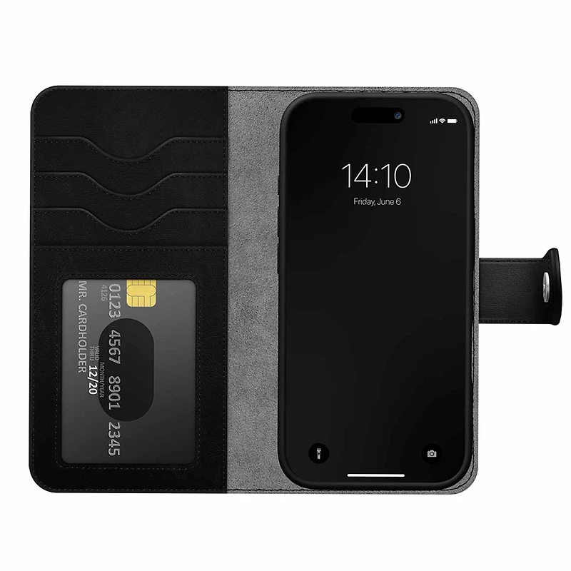 Ideal of Sweden - Magnet Wallet+ MagSafe Case Black for iPhone Air