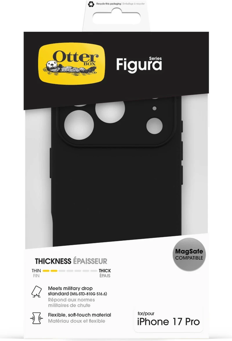 OtterBox 77000678 Étui Figura Noir pour iPhone 17 Pro