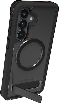 ZAGG - Rainier Snap Case with Kickstand for Samsung Galaxy S26 Plus - Smoke Black