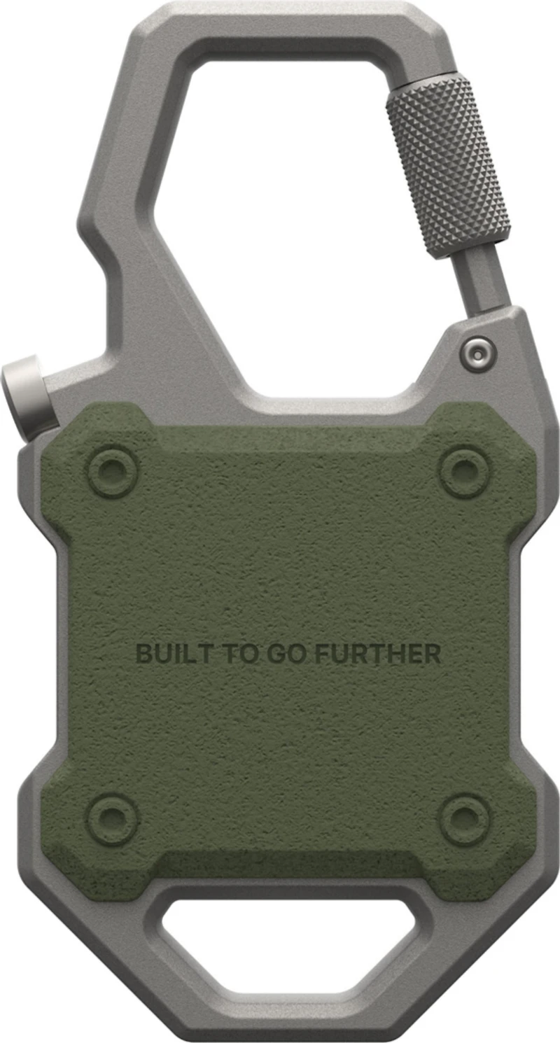 Urban Armor Gear (UAG) - Monarch Case for Apple AirTag - Olive Drab and Silver