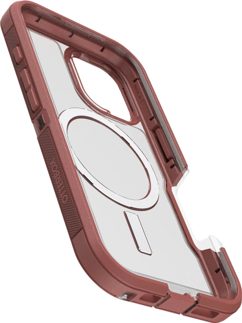 iPhone 16 Otterbox Defender XT Clear Pro w/ MagSafe Series Case - Clear/Red