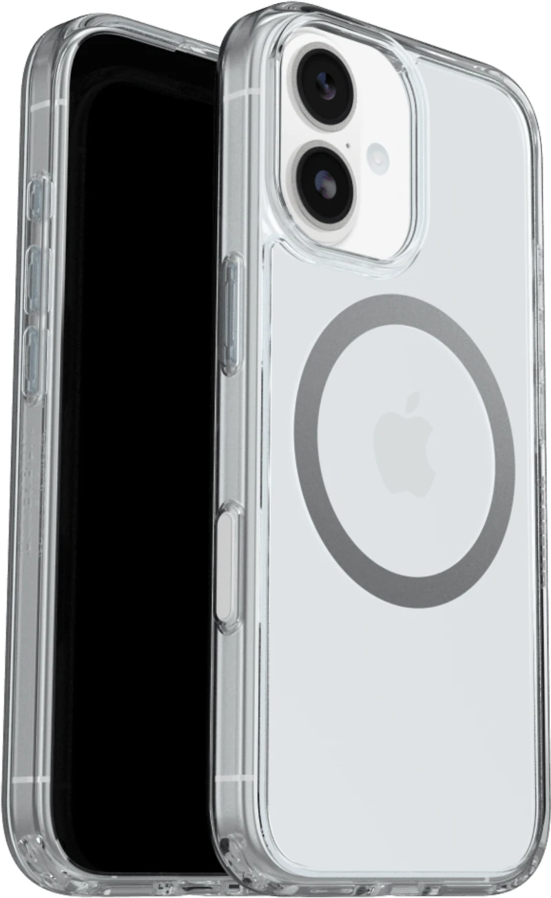 OtterBox 7798780 Étui Symmetry Clear MagSafe avec Contrôle de la Caméra Clear with Bleu Tint (Clear) pour iPhone 17