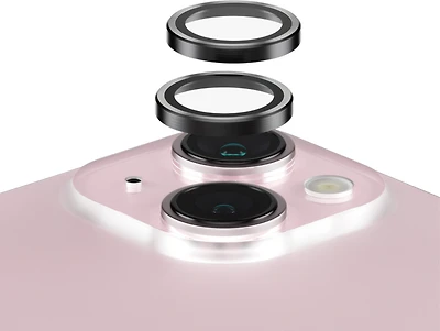 PanzerGlass Camera Lens Protector Hoops for iPhone 15/15 Plus - Clear