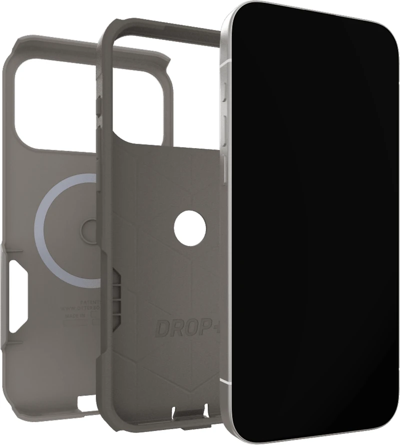 OtterBox 7798352 Étui Commuter MagSafe avec Contrôle de la Caméra Grey Comfort pour iPhone 17 Pro Max