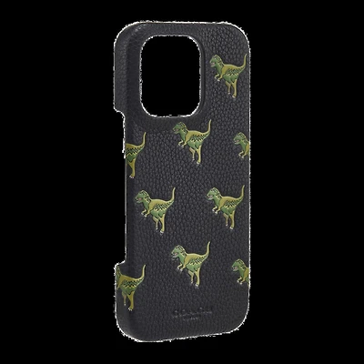 iPhone 16 Pro Coach Leather Slim Wrap Case - Repeat Rexy