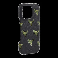 iPhone 16 Pro Coach Leather Slim Wrap Case - Repeat Rexy