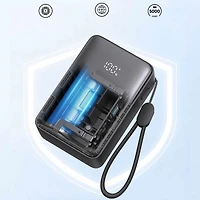Anker - 5000mAh 22.5W Compact Portable Battery Black