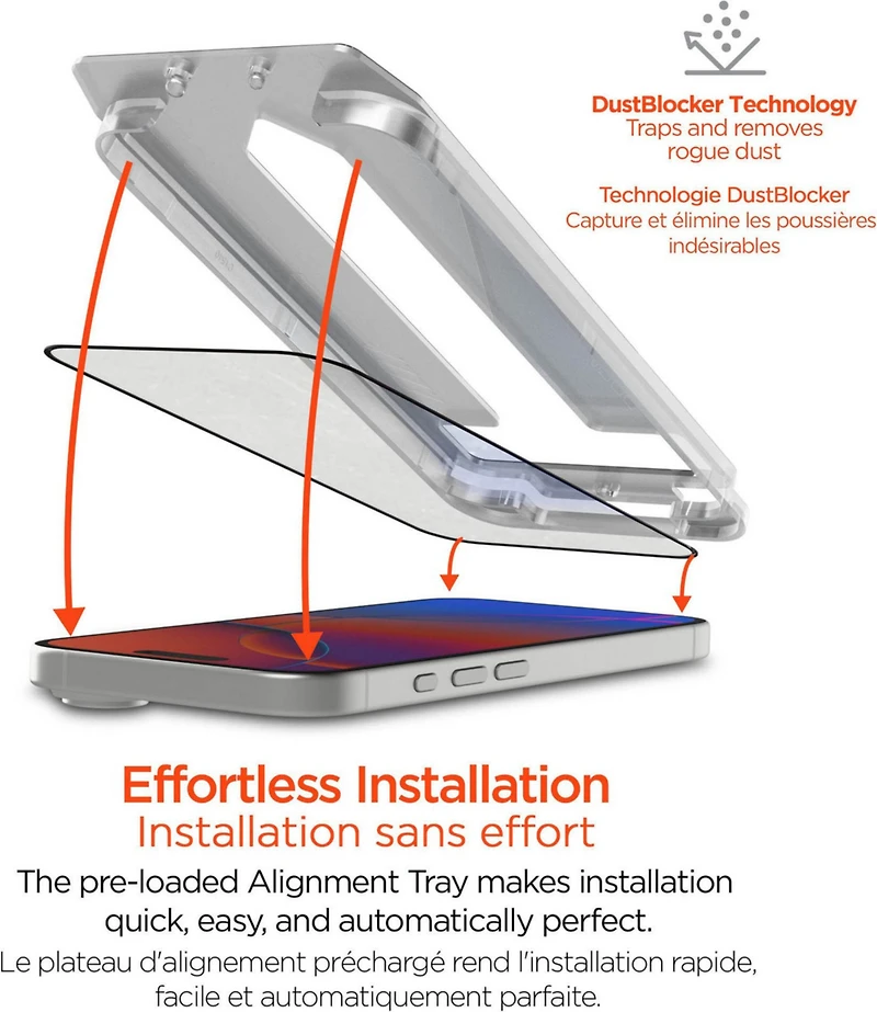 Samsung Galaxy S26 FE HyperGear Tempered Glass Screen Protector w/Dust-Free Install Tray clear