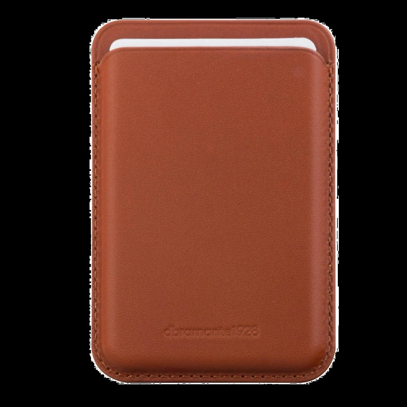 DBRAMANTE1928 LEATHER MAGSAFE WALLET- TAN