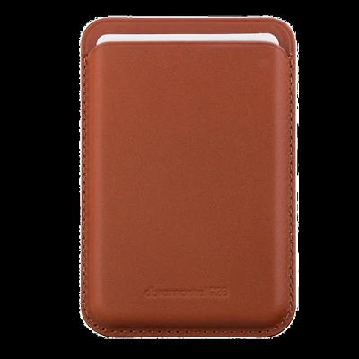 DBRAMANTE1928 LEATHER MAGSAFE WALLET- TAN