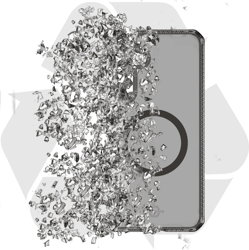 ITSKINS SGZPHBVARSMOK Étui Hybrid_R Vapor Smoke Compatible avec MagSafe pour Samsung Galaxy S25+