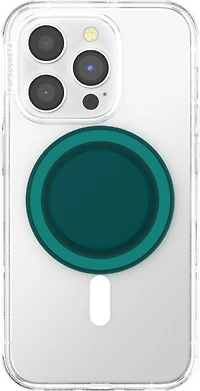 PopSockets 808972 PopGrip pour MagSafe Rond avec Anneau Adaptateur Fresh Pine Soft Touch