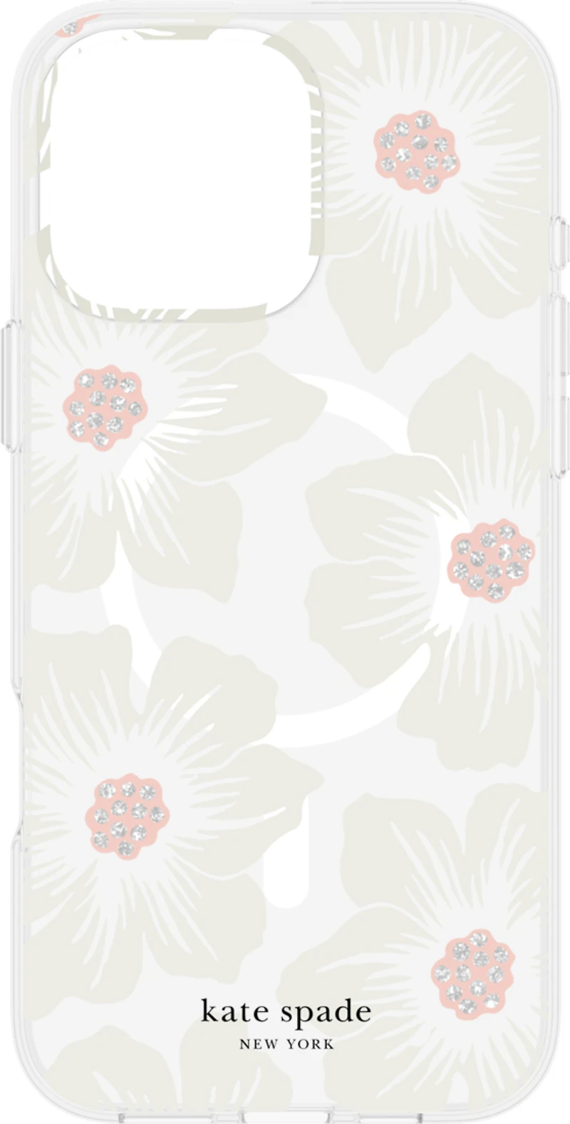 iPhone 16 Pro Max Kate Spade Protective Prints MagSafe Case - Hollyhock Floral