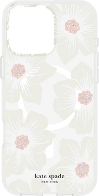iPhone 16 Pro Max Kate Spade Protective Prints MagSafe Case - Hollyhock Floral