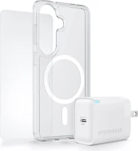Samsung Galaxy S26 HyperGear Bundle - 30W Hub, Glass, Case w/ Magsafe clear