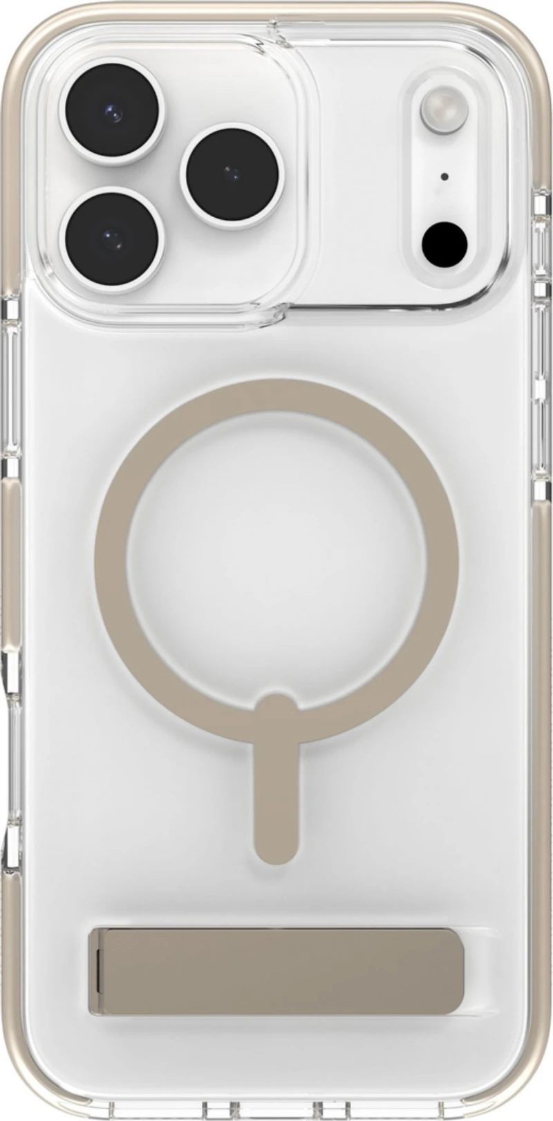 iPhone 17 Pro Max ZAGG Graphene Santa Cruz Snap Kickstand Case - Titanium