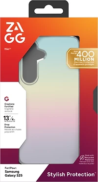 Samsung Galaxy S25 ZAGG Graphene Milan Case - Iridescent
