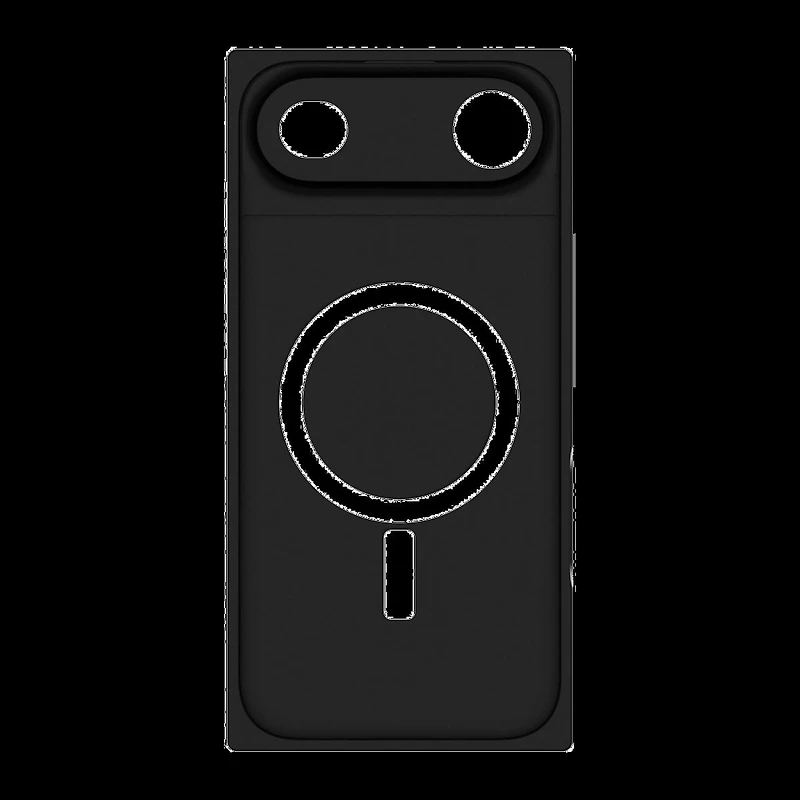 iPhone Air FLAUNT Square Faux Leather MagSafe Case - Black Crocodile