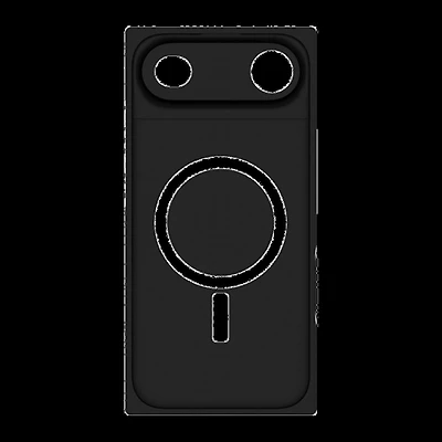 iPhone Air FLAUNT Square Faux Leather MagSafe Case - Black Crocodile
