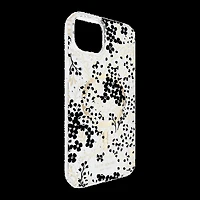 iPhone 15 Plus/14 Plus Kate Spade Protective Hardshell MagSafe Case - Black/White (Multi Floral)