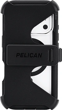 Pelican - Voyager MagSafe Case with Holster for Apple iPhone 17 Pro - Black and Clear