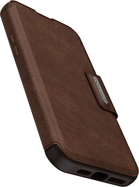 iPhone 15 Plus Otterbox Strada Leather Folio Case - Brown (Espresso)