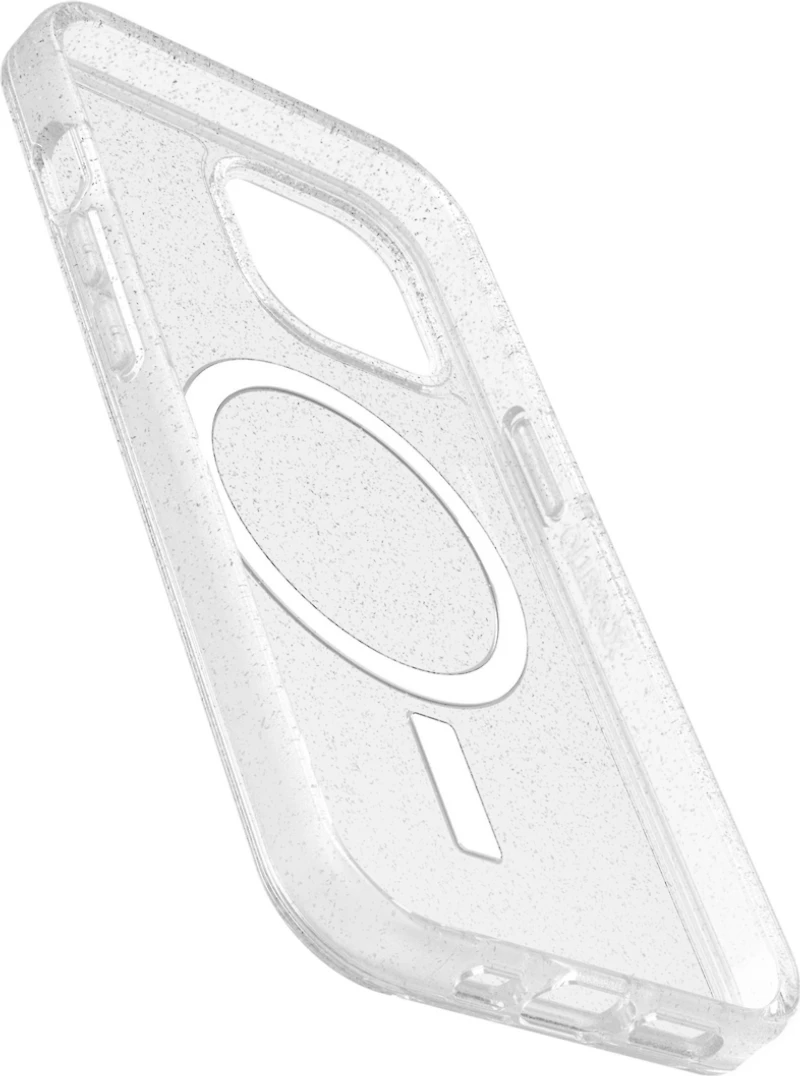 iPhone 15/14/13 Otterbox Symmetry w/ MagSafe Clear Series Case - Silver (Stardust)