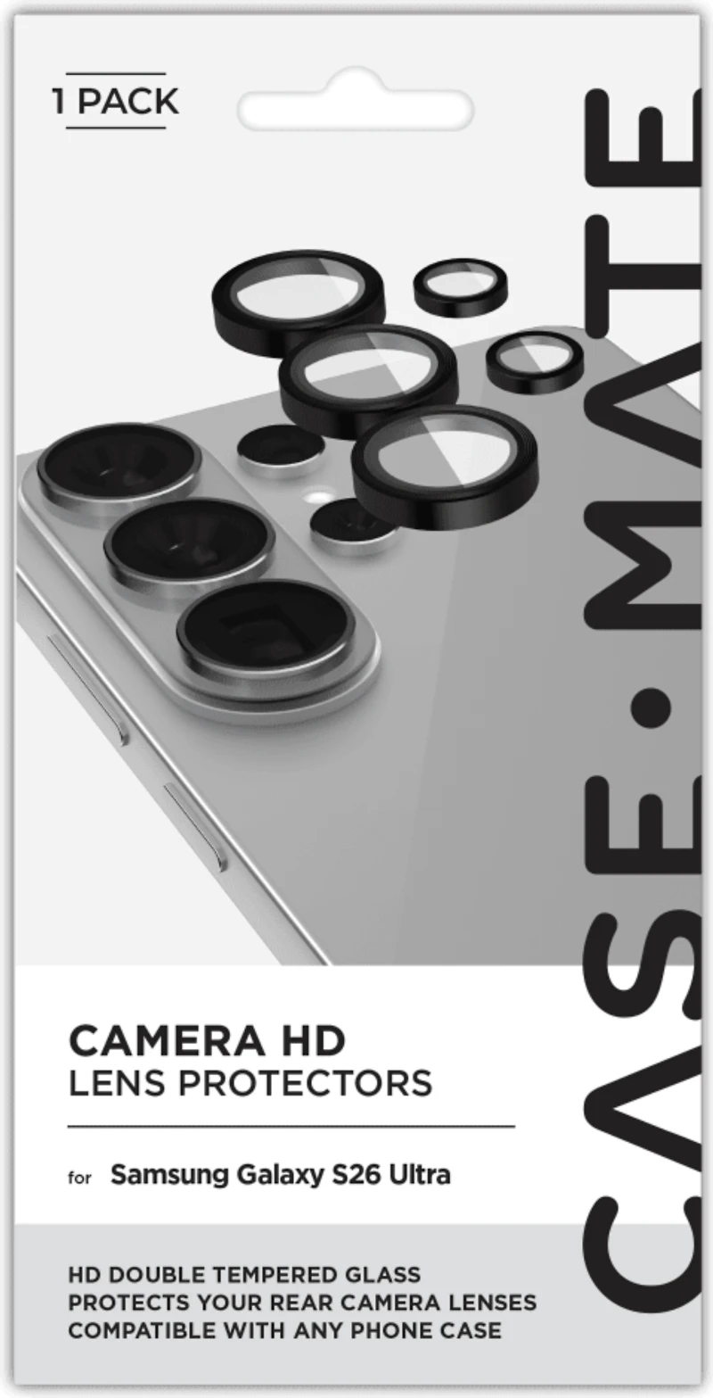 Case-Mate - Protecteur d'objectif à anneau en aluminium pour Samsung Galaxy S26 Ultra - Noir