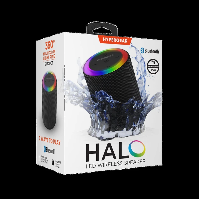 Haut-parleur LED sans fil Halo d'HyperGear