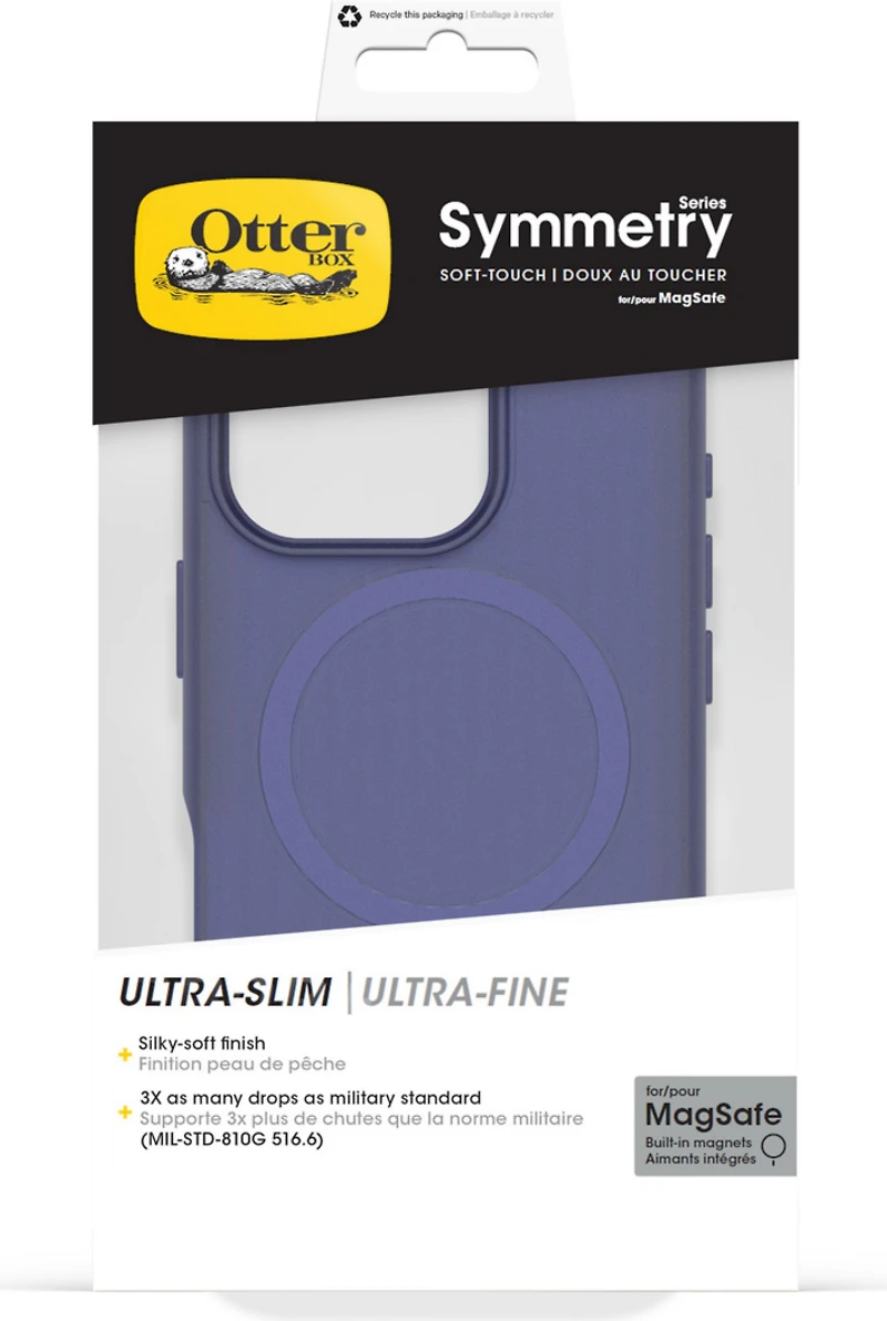 iPhone 16 Pro Otterbox Symmetry Soft Touch w/ MagSafe Series Case - Blue - Craft Blue