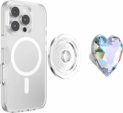 Popsockets - PopGrip MagSafe Circle - Iridescent Dichroic Heart