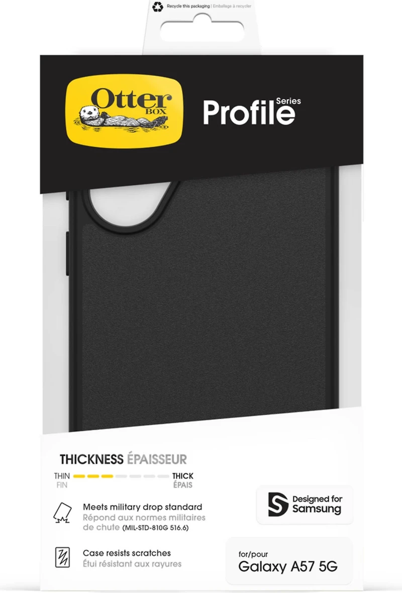 OtterBox - Étui Profile noir pour Samsung Galaxy A57 5G