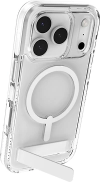 ZAGG - Santa Cruz Snap MagSafe Case with Kickstand for Apple iPhone 17 Pro - White