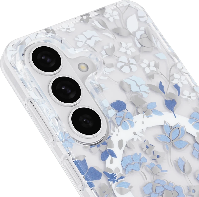Kate Spade - Protective Case with Magnet for Samsung Galaxy S26 Plus - Flowerbed Blue