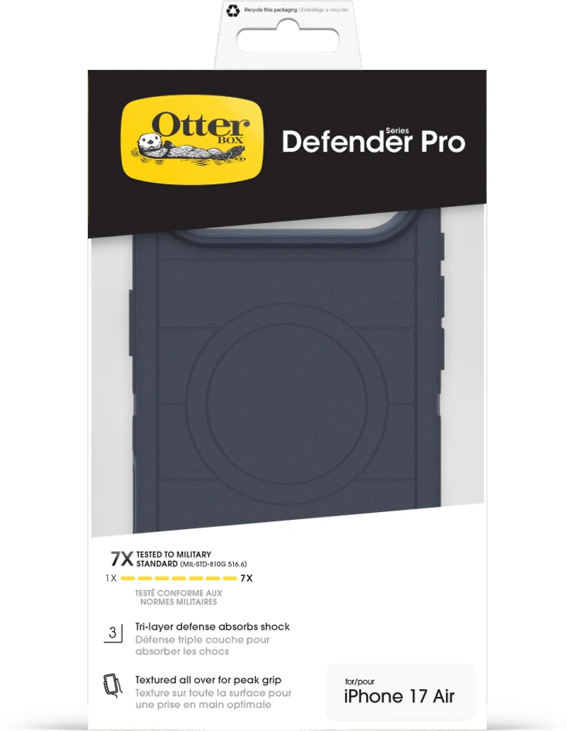 OtterBox 7798416 Étui Defender Pro MagSafe avec Contrôle de la Caméra Riverside (Bleu) pour iPhone Air