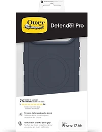 OtterBox 7798416 Étui Defender Pro MagSafe avec Contrôle de la Caméra Riverside (Bleu) pour iPhone Air
