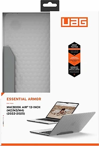 UAG 134009114343 Étui Rigide Essential Armor Ice pour MacBook Air 13-inch M4 2025/M3 2024/M2 2022