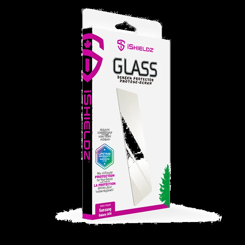 iShieldz - Tempered Glass Screen Protector for Samsung A14 with Applicator Tray