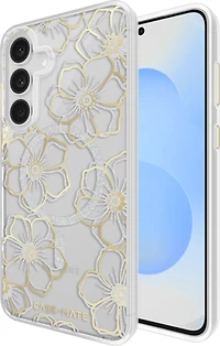 Samsung Galaxy S25 FE Case-Mate Floral Gems Case w/Magnets - Gold