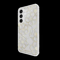 Samsung Galaxy S25 FE Case-Mate Floral Gems Case w/Magnets - Gold