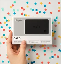 Chipolo RRF0000001001 Lot de 4 Traceurs CARD (Compatible avec Find Hub sur Android ou Apple Find My) Charbon