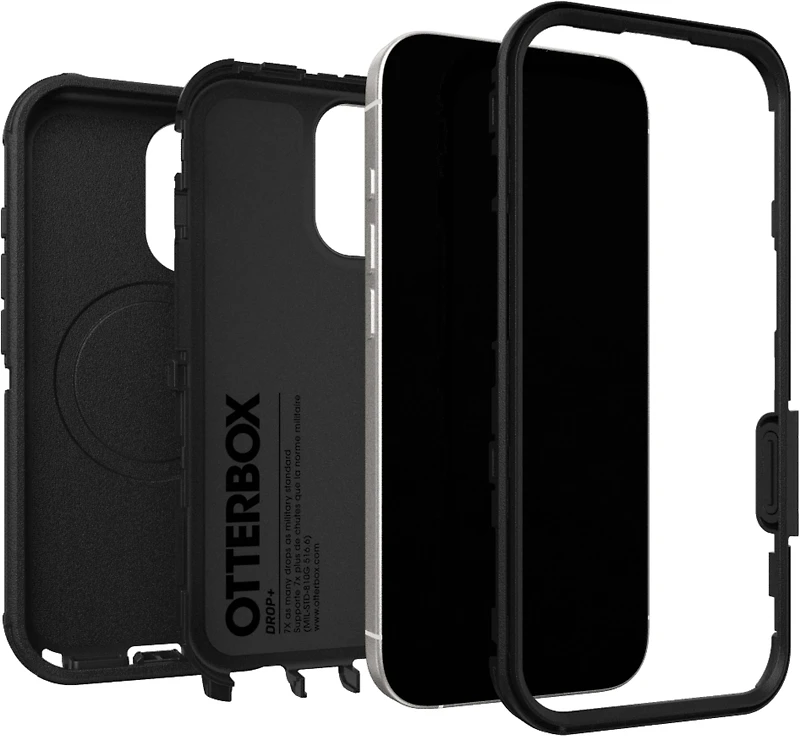 OtterBox Étui Defender Pro MagSafe avec Contrôle de la Caméra Noir pour iPhone 17