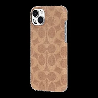 iPhone 15 Plus Coach Slim Wrap Signature C Case - Tan