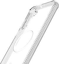 ITSKINS SGZRHMACRTRSP Étui Hybrid_R Clear Compatible avec MagSafe Transparent pour Samsung Galaxy S25