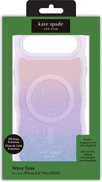 Kate Spade - Wavy MagSafe Case Opal Glitter for iPhone Air